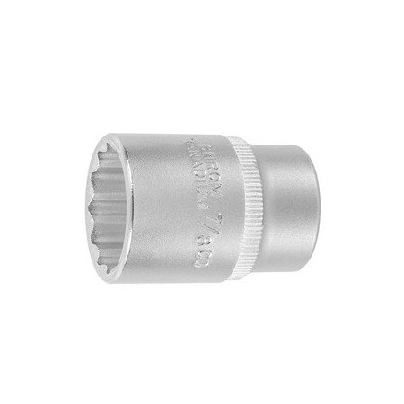 Holex 1/2 inch Drive Socket, 12 pt, 7/8 inch, 642122.875 642122 7/8